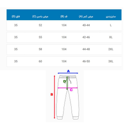 شلوار کارگو مردانه کد 10301 رنگ مشکی