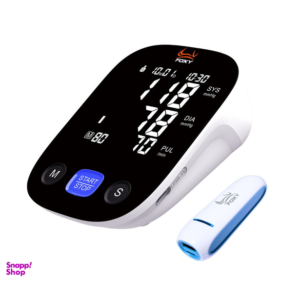 فشارسنج بازویی دیجیتال فوکسی مدل BLACK به همراه پاوربانک فوکسی