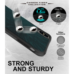 کاور گوشی موبایل سامورایی مدل Carbon Fiber مناسب iPhone X / iPhone Xs