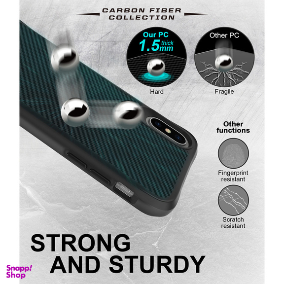 کاور گوشی موبایل سامورایی مدل Carbon Fiber مناسب iPhone X / iPhone Xs