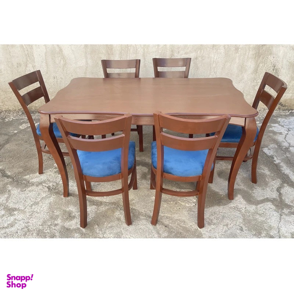 میز و صندلی ناهارخوری شش نفره گالری والریان مدل M-CH-1406