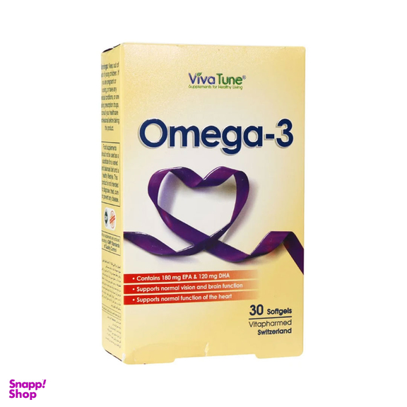 سافت ژل امگا 3 ویواتیون بسته 30 عددی