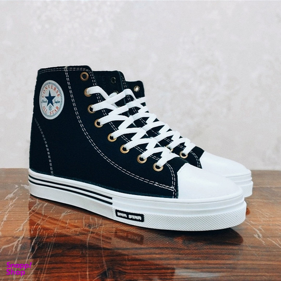 کفش پیاده روی زنانه طرح آل استار ساقدار