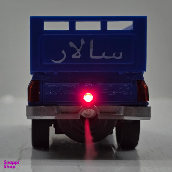 ماشین بازی ناب سل مدل نیسان دودزا فلزی چراغدار موزیکال NISSAN به همراه جاسوییچی