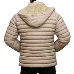 کاپشن مردانه سارزی طرح کلمبیا لوگو مشکی رنگ کرم