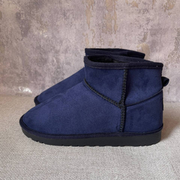 نیم بوت زنانه طرح آگ رنگ سرمه ای