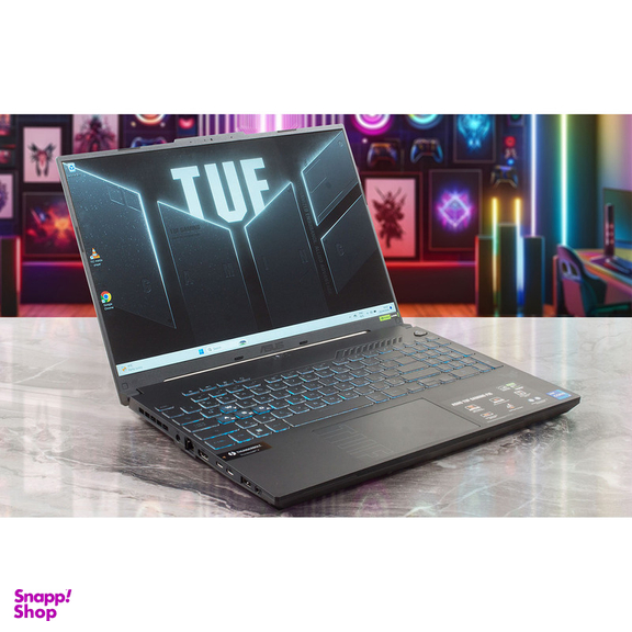 لپ تاپ 16 اینچی ایسوس مدل TUF Gaming F16 FX607VJ-RL012W-Core 5 210H-16GB DDR4 3200MHz-512GB SSD-RTX3050 6GB-FHD 144Hz