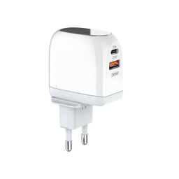 شارژر دیواری 30 وات کینگ استار مدل KW215 PD به همراه کابل USB-C