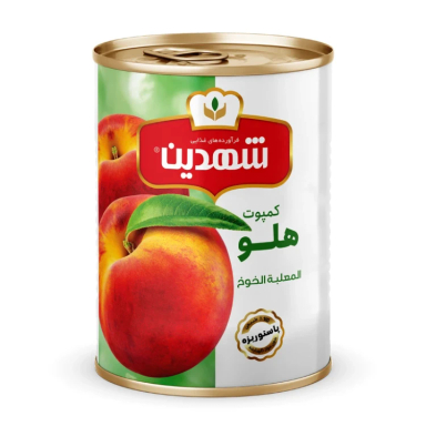 کمپوت هلو شهدین وزن 370 گرم