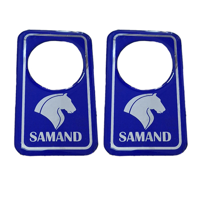 برچسب دور قفل خودرو کالانیکس مدل BAR-SAMANDBLU-10413 مناسب سمند بسته 2 عددی