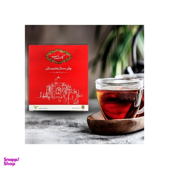 چای کیسه ای ساده ممتاز هندوستان گلستان بسته 100 عددی