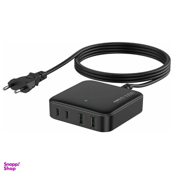 شارژر رومیزی فست شارژ 100 وات رسی مدل GaN Recci RC39