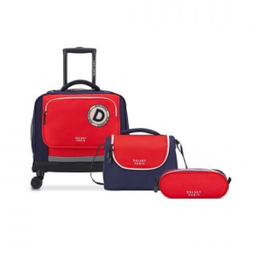 ست کیف و کوله مدرسه دلسی مدل آکادمی چرخ دار کد 003390910 مجموعه 3 عددی