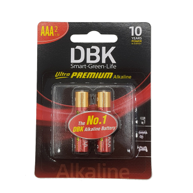 باتری نیم قلمی دی بی کی مدل ULTRA PREMIUM ALKALINE بسته دو عددی
