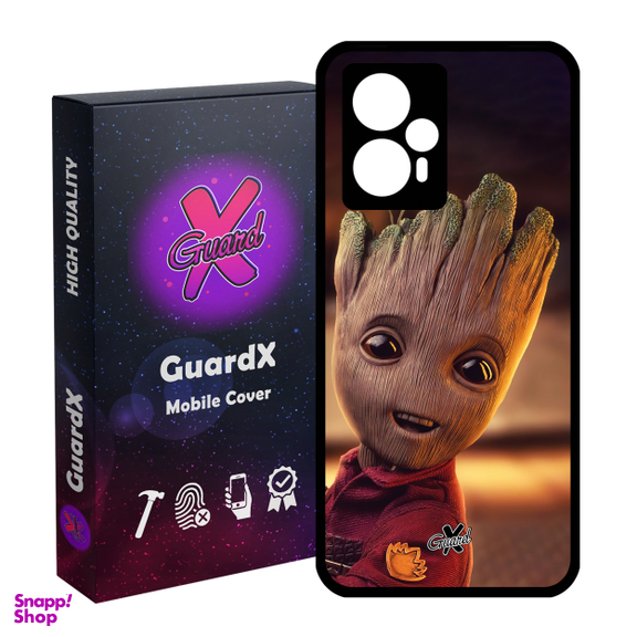 کاور موبایل گارد ایکس طرح Groot مدل Glass10479 مناسب شیائومی Poco F5/Redmi Note 12 Turbo