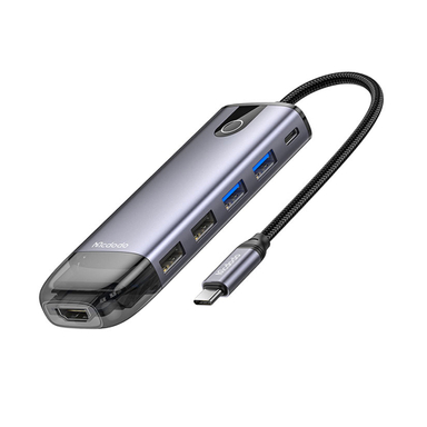 هاب 10 پورت USB-C مک دودو مدل HU-7420 طول 15 سانتی‌ متر