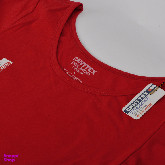 کراپ‌ تیشرت آستین بلند زنانه کانتکس مدل 249014505 رنگ قرمز