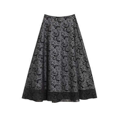 دامن زنانه برنس کد 20103 رنگ مشکی سفید