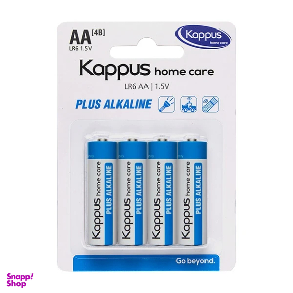 باتری قلمی کاپوس مدل Home Care Plus Alkaline AA بسته 4 عددی