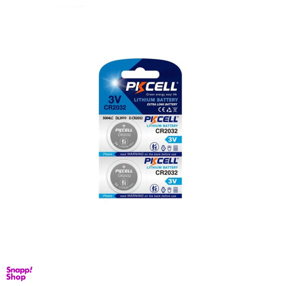 باتری سکه ای پی‌ کی سل مدل CR2032 3V Lithium Manganese بسته 2 عددی