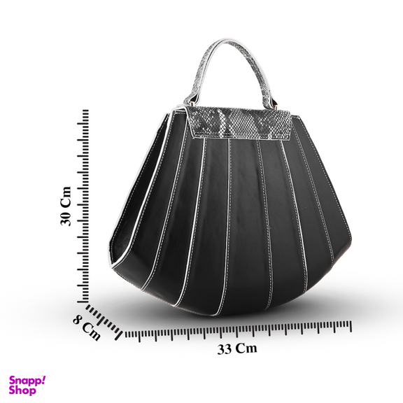 ست کیف و کفش زنانه چرم یلسان مدل آتریسا کد 916-ROZ-RTL رنگ مشکی