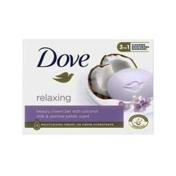 صابون داو مدل Relaxing رایحه شیر نارگیل و گل یاس وزن 90 گرم