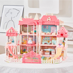 اسباب بازی خانه عروسکی طرح قلعه ویلایی 002