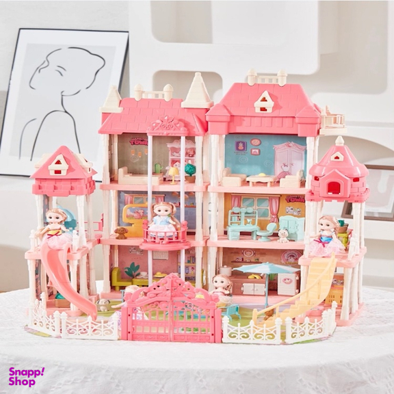 اسباب بازی خانه عروسکی طرح قلعه ویلایی 002