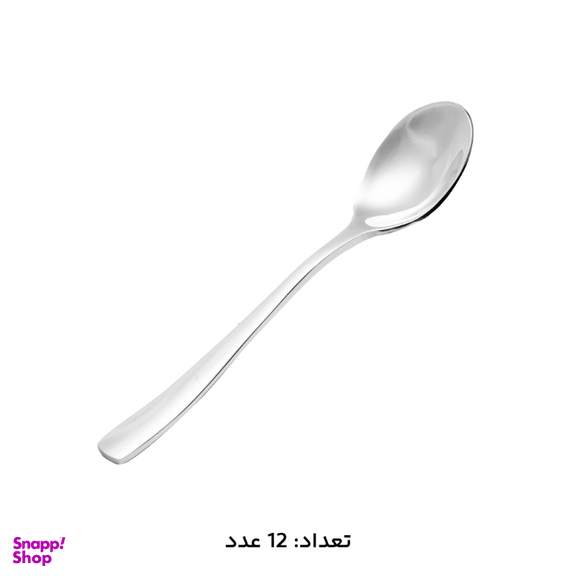 قاشق چای خوری ام جی اس مدل DF020 کد 100000005012 بسته 12 عددی