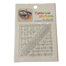 نگین صورت و ناخن طرح گل کد 105 بسته 167 عددی