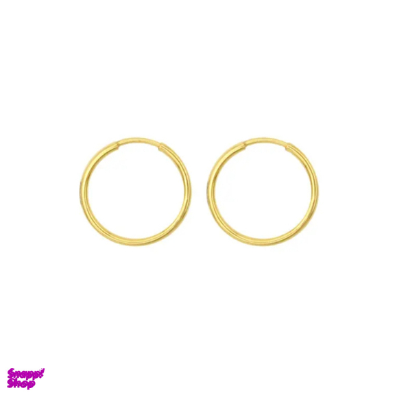 گوشواره طلا 18 عیار زنانه گوزن مدل حلقه ای کد bdy64