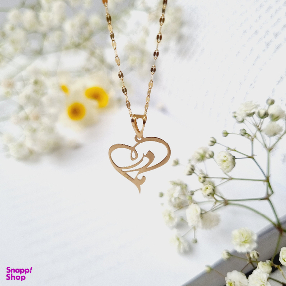 پلاک گردنبند زنانه طلا 18 عیار گوزن طرح مادر کد JFH48