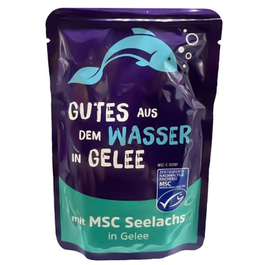 پوچ گربه بالغ کوشیدا طعم ماهی اقیانوسی در ژله وزن 85 گرم