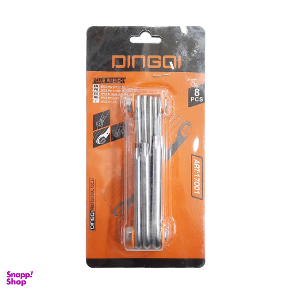 مجموعه 8 عددی آچار آلن ستاره ای دینگشی کد DTN-8