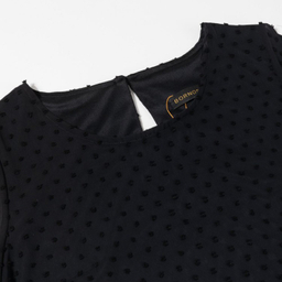 بلوز زنانه برنس کد 40102 رنگ مشکی