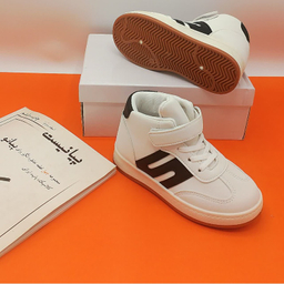 نیم بوت پسرانه مدل RO10208 رنگ سفید