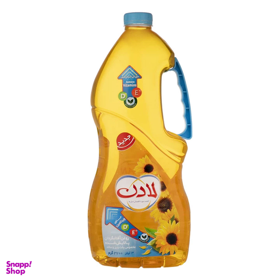 روغن مایع آفتابگردان حاوی ویتامین دی و ای لادن وزن 2.7 کیلوگرم
