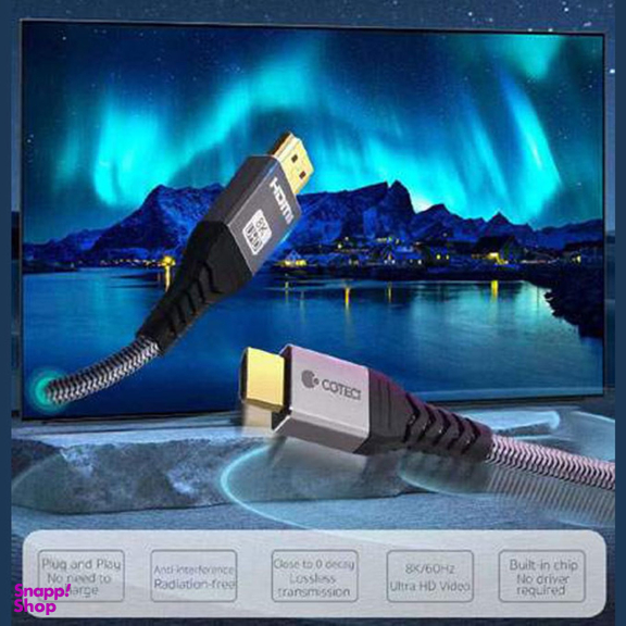 کابل دو سر HDMI کوتتسی مدل dual HDMI video cable کد 87107 طول 3 متر