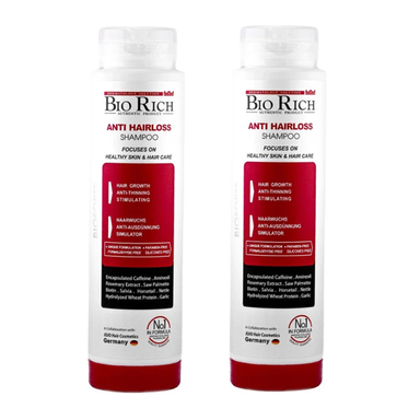 شامپو تقویت کننده مو بایوریچ حجم 250 میلی لیتر بسته 2 عددی