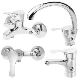 شیرآلات اهرمی اندیکا مدل لاله مجموعه 4 عددی