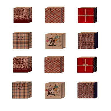 پاکت هدیه کد 600 سایز 30×30 سانتی متر مجموعه 12 عددی