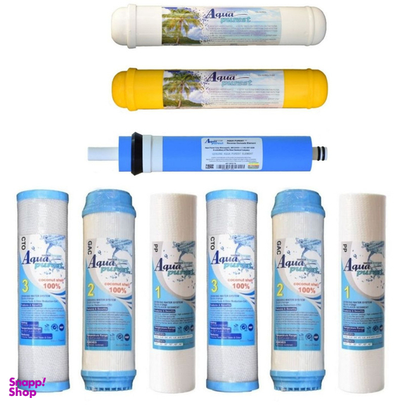 فیلتر دستگاه تصفیه آب آکوا پیورست مدل ECO FILTER 900 مجموعه 9 عددی