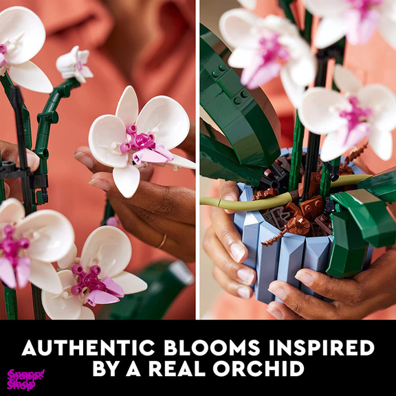 لگو گل ارکیده و گلدان 608 قطعه مدل بوتانیکال کد 12390