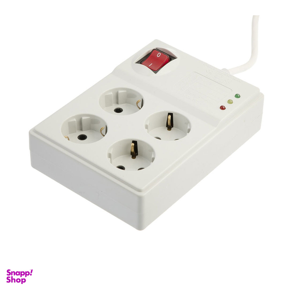 چندراهی برق و محافظ پارت الکتریک مدل PE773 رنگ سفید