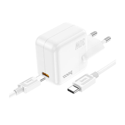 شارژر دیواری 30 وات هوکو مدل C112A PD به همراه کابل تبدیل Type-C