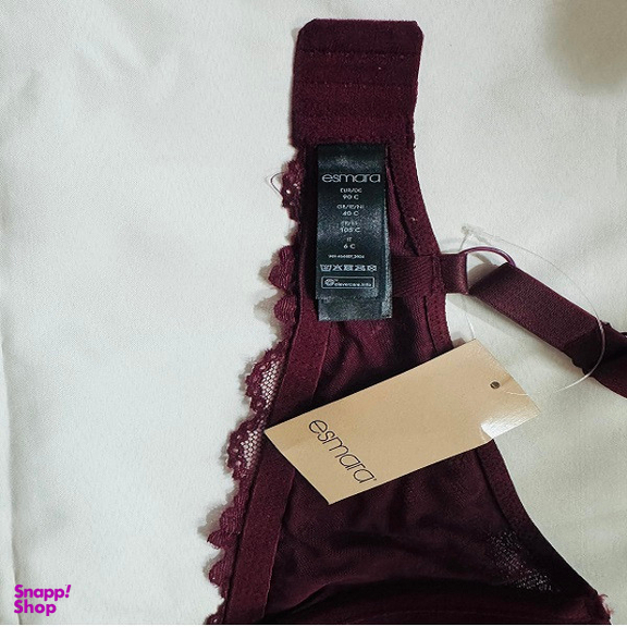 سوتین زنانه اسمارا کد 393 رنگ زرشکی