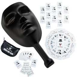 ماسک ایفای نقش به همراه 30 عدد کارت بازی pvc بسته 12 عددی