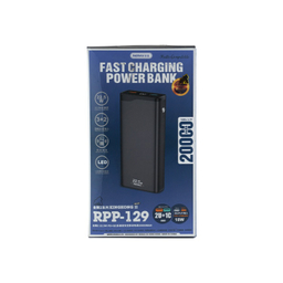 پاوربانک ریمکس مدل RPP-129 کد 12 ظرفیت 20000 میلی‌ آمپر ساعت