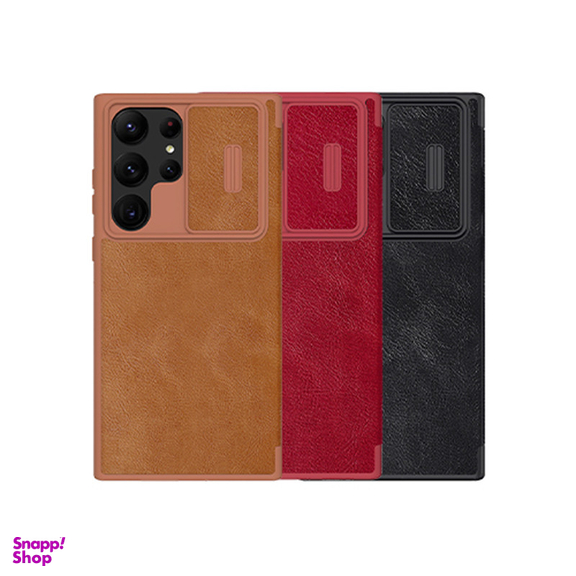 کیف کلاسوری نیلکین مدل Qin Pro Leather Case مناسب برای گوشی موبایل سامسونگ Galaxy S23 Ultra