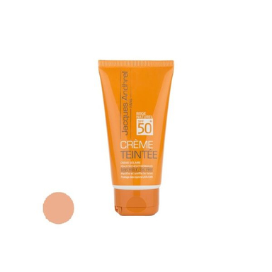 کرم ضد آفتاب رنگی ژاک اندرل پاریس با SPF 50 مدل TIN01 مناسب برای پوست خشک حجم 50 میلی لیتر